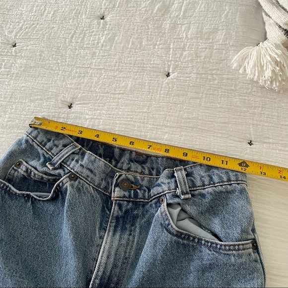 RARE Levi’s 505 crop high rise orange tab jeans size 24 - 25 - Picture 5 of 11